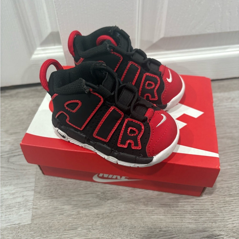 Nike Kids Black and Red Air Sneakers